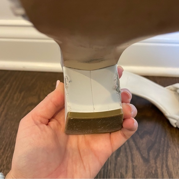 Marc Fisher Cerita white slip on heeled sandal - Picture 7 of 10